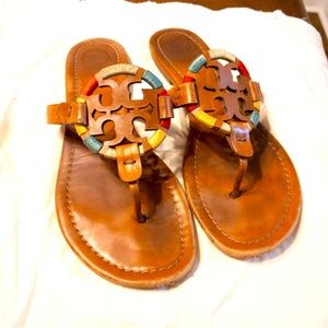 Tory Burch Miller Sandal Embroidered Detail